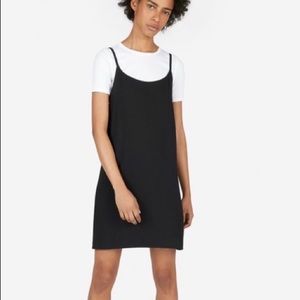 Everlane Black Mini Slip Dress